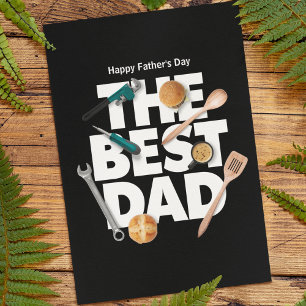 Personalisera Glad fars dag Den bästa pappan-mör Kort