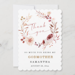 Personalisera Godmoder-tackkortet Inbjudningar