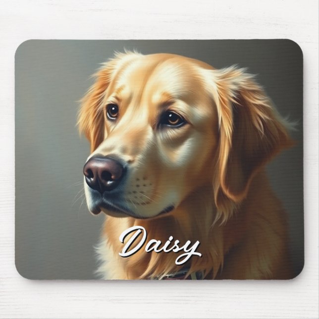 Personalisera Golden Retriever Musmatta (Framsidan)