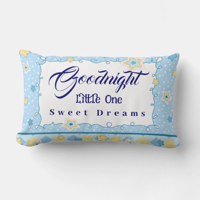 Personalisera Goodnight Little One Sweet Dreams Lumbarkudde (Framsida)