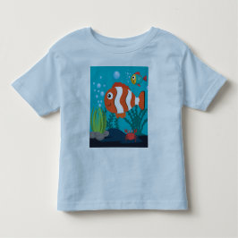 Personalisera Havsliv Mönster Fisk Krabba Sjögräs T Shirt