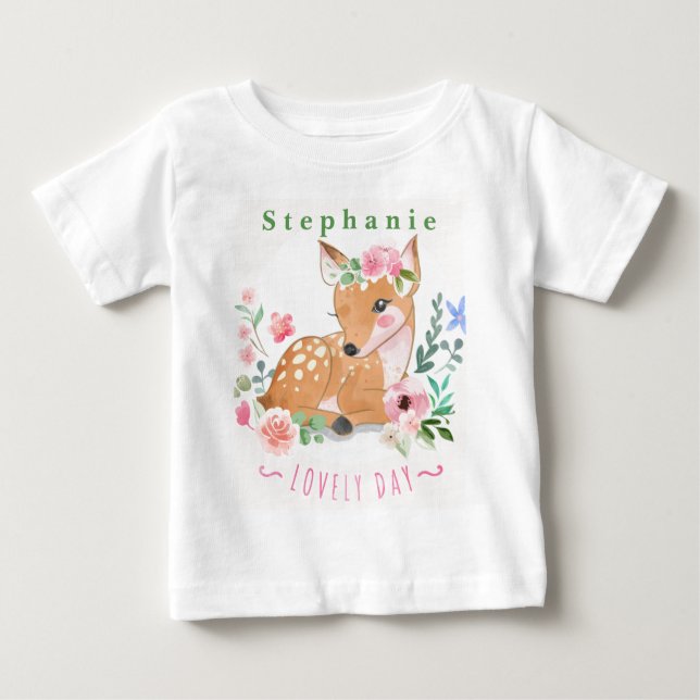 Personalisera hjortars underbara dag utomhus bland t shirt (Framsida)