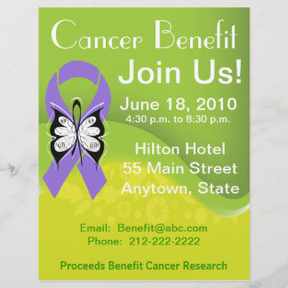 Personalisera Hodgkins lymphoma Fundising Benefit Reklamblad