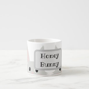 Personalisera honungsbunny Cute Specialty Mugg Espressomugg
