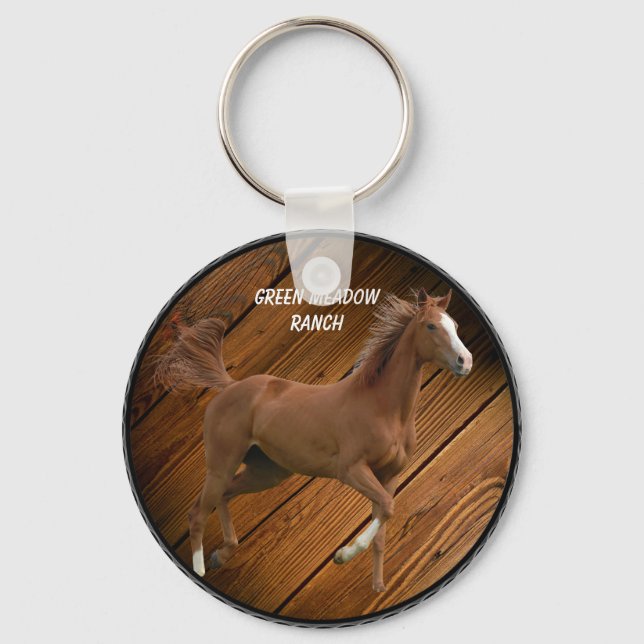 PERSONALISERA HORSE KEYCHAIN NYCKELRING (Framsida)