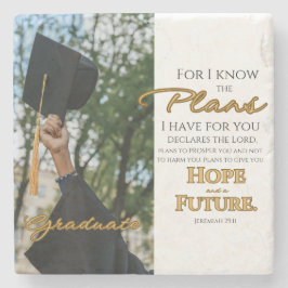 Personalisera Jeremiah 29:11 Grad Cap Scripture Stenunderlägg