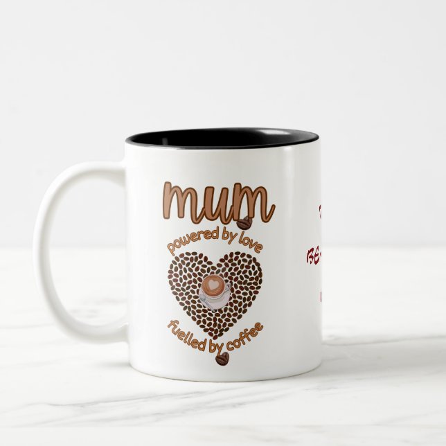Personalisera Kaffe Loving Morsa Mugg (Vänster)