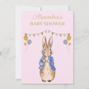 Personalisera kanin Baby Shower Inbjudningar
