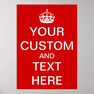 Personalisera Keep Calm and Carry On Poster