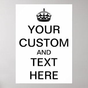 Personalisera Keep Calm and Carry On Poster