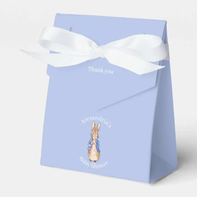 Personalisera Klassisk Kanin Baby Shower Presentaskar (Framsidan Sidan)
