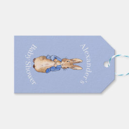 Personalisera Klassisk kanin Baby Shower Presentetikett