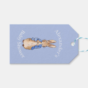 Personalisera Klassisk kanin Baby Shower Presentetikett