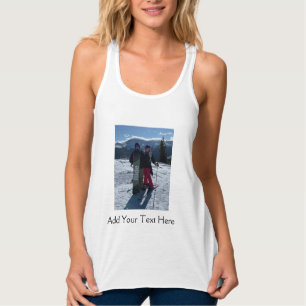 Personalisera Lägg till eget foto Damens tanktop Linne Med Racerback