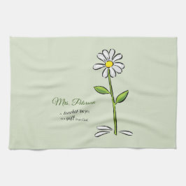 Personalisera, Lärare Tack, Religiösa Flower Kökshandduk