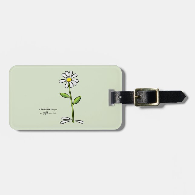 Personalisera, Lärarens Tack, Religiös Blomma Bagagebricka (Horisontell Framsida)