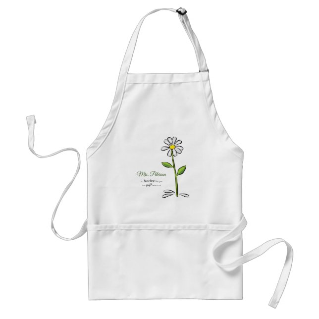 Personalisera, Lärarens tack, Religiös blomma Förkläde (Framsidan)