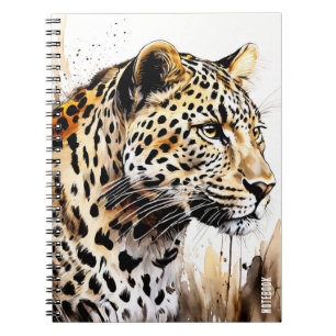 PERSONALISERA Leopard anteckningsbok Journal