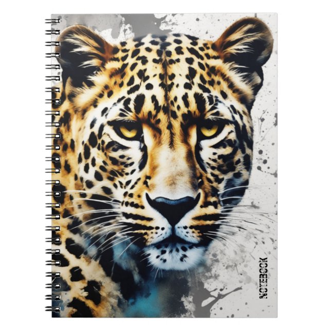 PERSONALISERA Leopard | Anteckningsbok Journal (Framsidan)