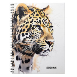 PERSONALISERA Leopard anteckningsbok Journal