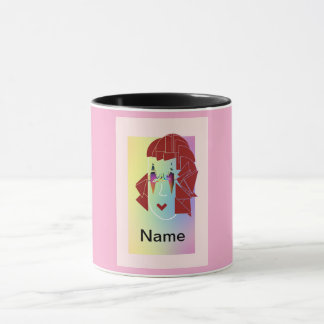 Personalisera Lt Rosa Glare Roligt Mugg
