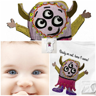 Personalisera Lycklig lilla monster Tee Shirt