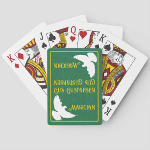 Personalisera Magician White Dove-uppspelningskort Casinokort