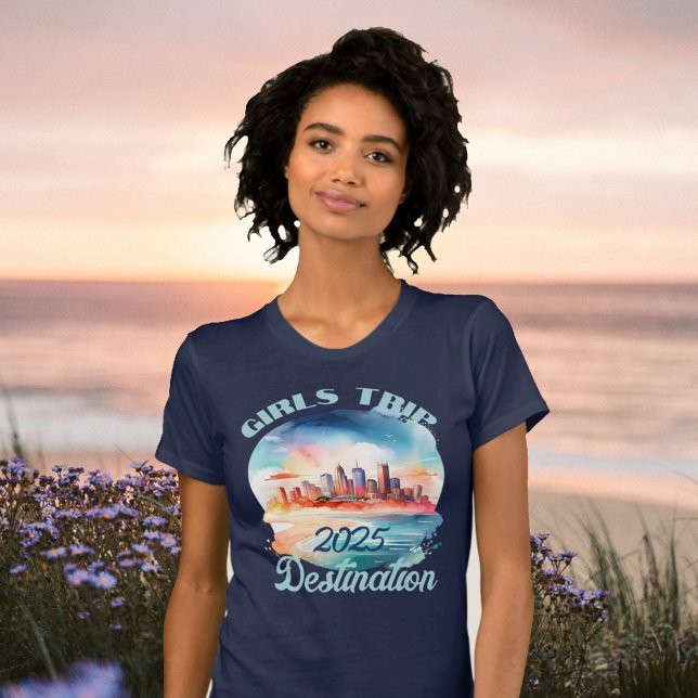 Personalisera mål för flickornas årsstrand i Resa T Shirt (Skapare uppladdad)