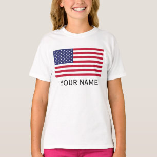 Personalisera med ditt namn USA Förenta staterna T Shirt