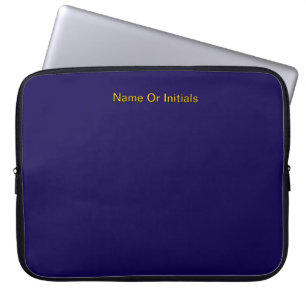 Personalisera med namninitialer Dk Blå + Orange Laptop Fodral
