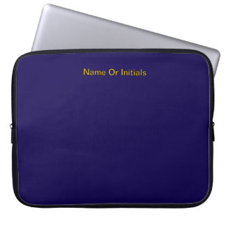Personalisera med namninitialer Dk Blå + Orange   Laptop Fodral