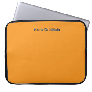 Personalisera med namninitialer Orange Laptop Fodral