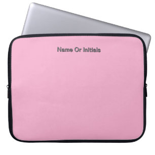 Personalisera med namninitialer Rosa Laptop Fodral