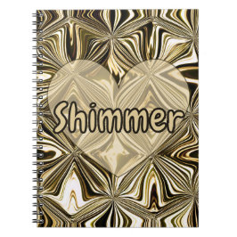 Personalisera Midnight Gold Marmor Geometriskt Mön Anteckningsbok