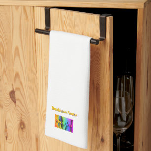 Personalisera Min Egen Kafé Kaffebutik Vit Kökshandduk