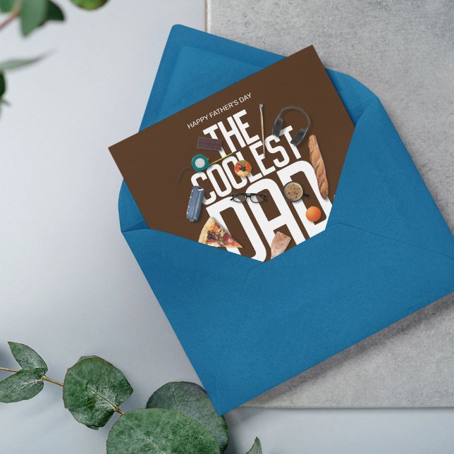 Personalisera Modern Den coolaste pappa någonsin Kort (Skapare uppladdad)