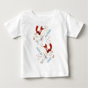 Personalisera Modern Räv Skogs Mönster Tee Shirt