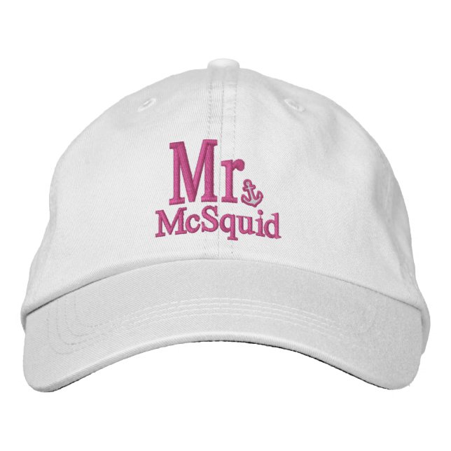Personalisera Mr & Mrs Broderi Broderad Keps (Framsida)