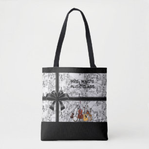 PERSONALISERA MUSIC TOTE BAG TYGKASSE