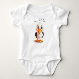 Personalisera Namn Cute Baby Stork T Shirt