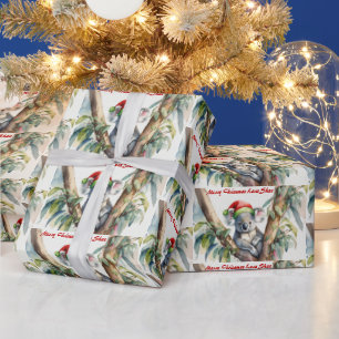 Personalisera Namn jul Koala i gumtree Presentpapper