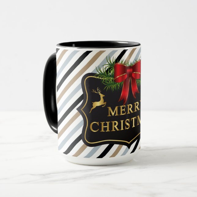 Personalisera Namn julkaffe Hemlig Santa Santa San Mugg (Framsida vänster)