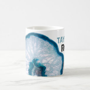 *~* Personalisera NAMN STEN-stone Agate Kaffemugg