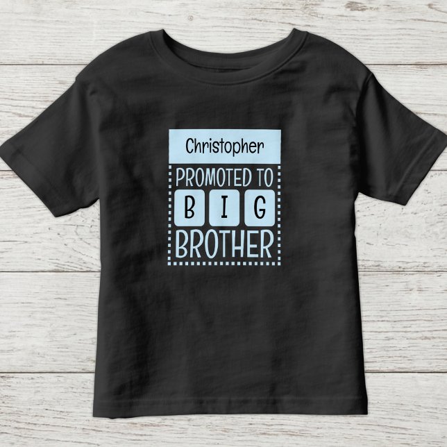 Personalisera namn storebror blå t shirt (Skapare uppladdad)