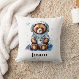 Personalisera Nursery Kids Room Astronaut Bear Kudde