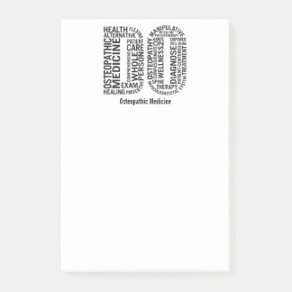 Personalisera Osteopatisk medicin DO Osteopati Post-it Block