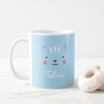 Personalisera paleturcoise blue adsible cat mugg<br><div class="desc">Det här är en toppen-vänlig katt mugg som är designad med vinterns hetaste designtrend -  rosa. Det är inte mugg som ber om ålder! Allt kommer att hända om din Cute-O-mätare har börjat ticka snabbare:) Glöm inte att byta namn!</div>