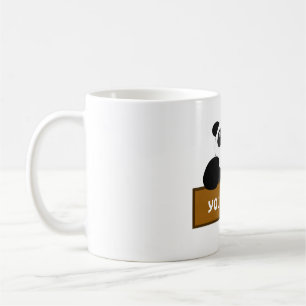 personalisera Panda namn Kaffemugg