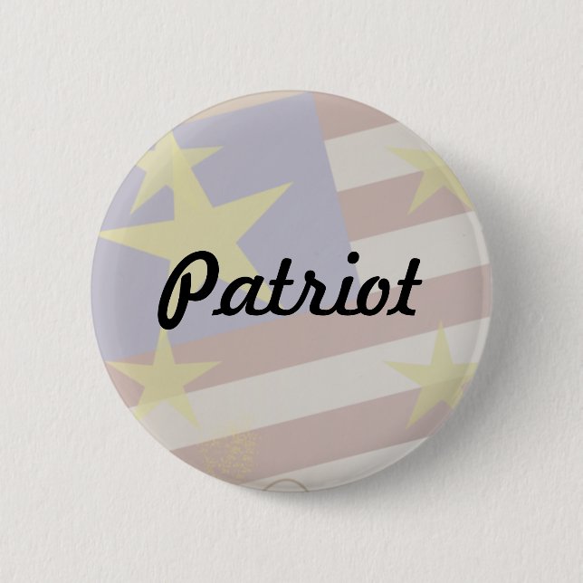 Personalisera Patriot Flagga Knapp (Framsida)