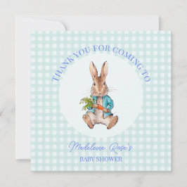 Personalisera Peter på kaninens sitta med en morot Tack Kort